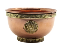 Crystalo Copper Bowl - Flower of Life