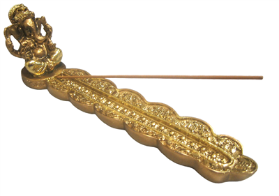 Ceramic  Ash Catcher (1)- Gold Ganesh - QMH1566OA-20