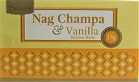 Tulasi Nag Champa & VANILLA Incense Sticks (Box of 12 x 15g)