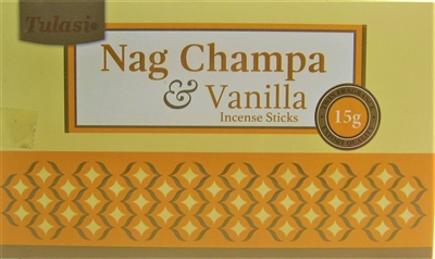 Tulasi Nag Champa & VANILLA Incense Sticks (Box of 12 x 15g)