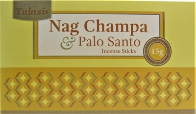 Tulasi Nag Champa & PALO SANTO Incense Sticks (Box of 12 x 15g)
