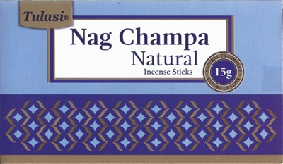 Tulasi Nag Champa NATURAL Incense Sticks (Box of 12 x 15g)