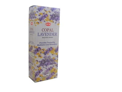 HEM Copal Lavender Incense Sticks - Box of 6 Packs