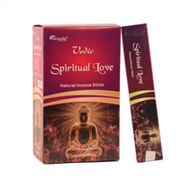 Vedic Spiritual Love Natural Incense Sticks (Box of 12 X 15 grams)