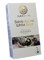 Fleur De Vie - Salvia Apiana White Sage - Premium Incense Sticks (Box of 12)