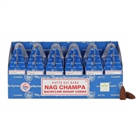 [Backflow] Satya Nag Champa Backflow Dhoop Cones (Box of 6 Packs)