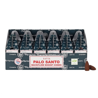 [Backflow] Satya Palo Santo Backflow Cones (Box of 6 Packs)