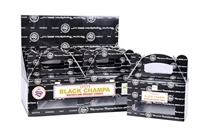 [Backflow] Satya Black Champa Backflow Cones (Box of 6 Packs)