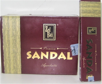 Zed Black - Premium Sandal - Agarlatti-  Incense Sticks (12 packs/box)