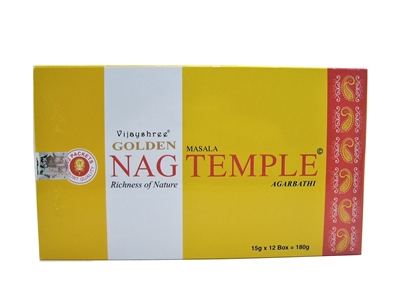 Golden Nag Temple 15 grams (12/Box)