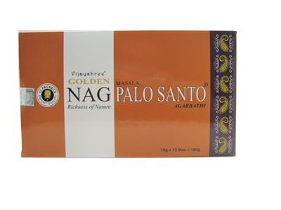 Golden Nag Palo Santo 15 grams (12/Box)