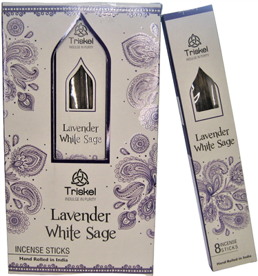 Triskel Resin Incense Sticks - Lavender White Sage