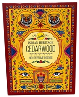 Indian Heritage Cedarwood  - Incense Sticks (Wholesale Box of 12)