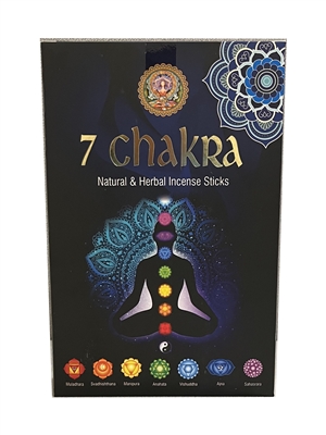 7 Chakra Natural Incense Sticks Gift Set (7 pack assortment)