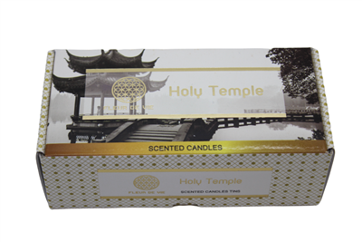 Fleur de Vie Holy Temple Tin Candle Set of 2