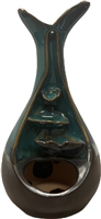 Backflow Cones Ceramic Burner 7" Fancy Vase  - Model 767722
