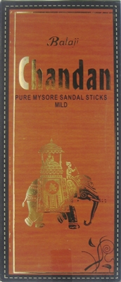 Balaji Chandan Incense Sticks - 15 Gram (12/Box)