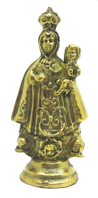 Virgen de Regla Bronze Figurine 4.25"