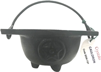 Crystalo Pentacle Cast Iron Cauldron - BSW-75P