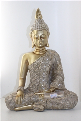 Golden Buddha one hand on knee Model - 5448