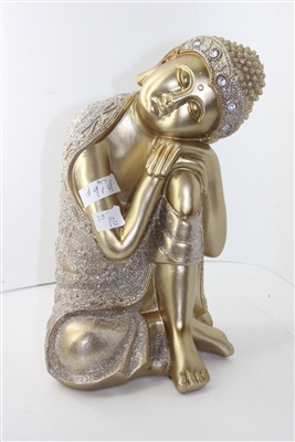 Golden Buddah head on knee Model-9148