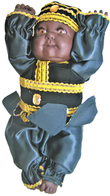 Large San Lazaro Baby Doll (Black)