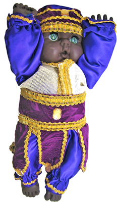 Large San Lazaro Baby Doll (Purple)