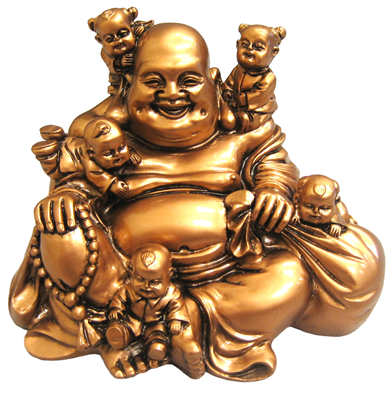 Buddha with Children 4"