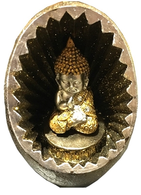 Gold Brown Baby Buddha In a Sphere Model 246A-2