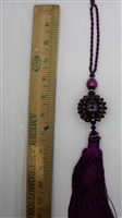 Ball w/ beads & Tassel 13" (Select Color) Model CD001