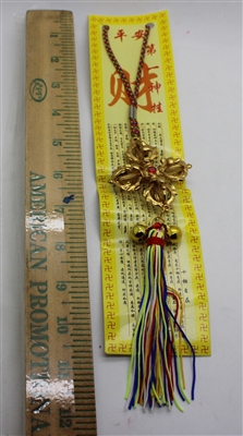 Chinese cross hanging ornament w/ colorful tassel 12" Model CD0068