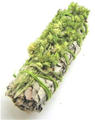 MIX - White Sage with Green Mullein Smudge Sticks 4" (Single)