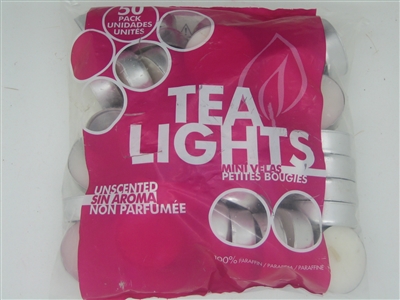 Tea Lights Candles (Pack of 50)