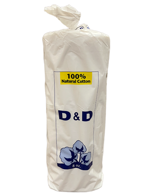 100% Natural Cotton ROLL, Non-sterile, 8 OZ, medium, 9.5"