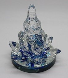 Crystal Kwan Yin on Lotus - Select Color