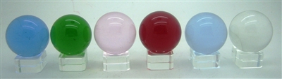 Crystal Ball with Base 40mm - Select Color