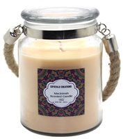 Crystalo Creations Macintosh Scented Candle with Rope Handle, 18 Ounce