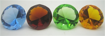 Diamond Paperweight Crystal 50mm - Select Color