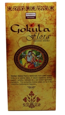 Darshan Gokula Flora Incense -14 Sticks pack - (6/box)