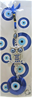 Evil Eye - Owl with Evil Eye ornament /Charm 10"