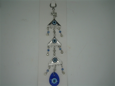 Three pyramid Evil Eye Amulet