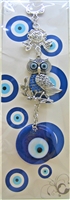 Evil Eye - Owl w/ Eye Ornament /Charm 6.5"