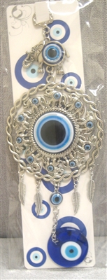 Evil Eye - Evil Eye ornament with Elephants /Charm 10"
