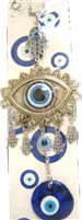 Evil Eye - Large Evil Eye ornament with Hamsa /Charm 10"