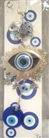Evil Eye - Evil Eye ornament with Elephants /Charm 10"