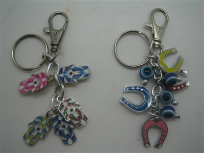 Metallic Colored Evil Eye Key Chain - 3.5''