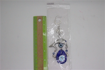 Evil Eye dolphin Pendant/Charm 7" Model EE0023