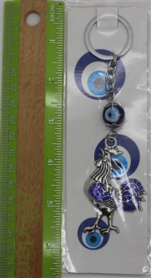 Evil Eye rooster Pendant/Charm 5" Model EE0052