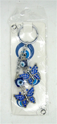 Evil Eye double butterflies Pendant/Charm 5" Model EE0064