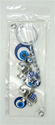 Evil Eye double elephant Pendant/Charm 5" Model EE0065